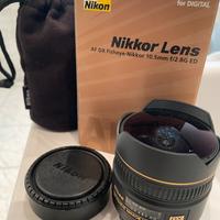 Obiettivo fisheye Nikkor AF DX 10,5mm f/2,8G AD