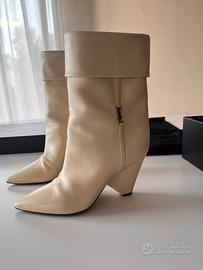 Stivale ysl n 37 panna come nuovo