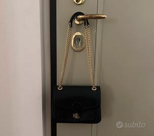 Borsa nera Lauren Ralph Lauren con catena