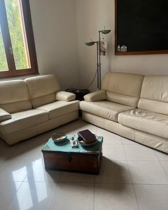 Coppia divani in pelle