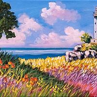 Quadro paesaggio olio su tela firmato