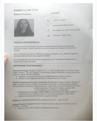 Assistenza alla persona,badante,colf e baby sitter