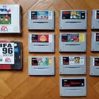 Lotto di 12 Videogiochi Nintendo x Super Nintendo