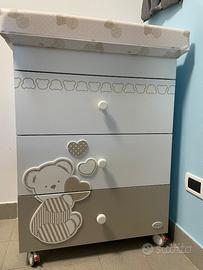 Cassettiera-fasciatoio-vaschetta Foppapedretti