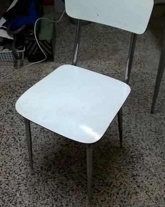 Sedia vintage in formica. ORIGINALE.