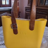 O bag mini by Michele Zanella gialla + sacca nera