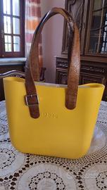 O bag mini by Michele Zanella gialla + sacca nera