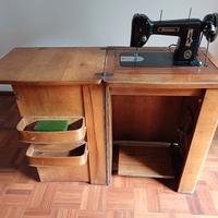macchina da cucire vintage Guttmann con mobiletto 