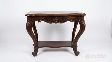 Console antica stile Luigi XV in legno
