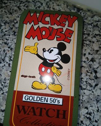 Orologio disney Mickey mouse golden 50's