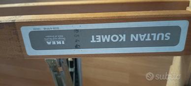 doga legno letto una piazza