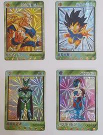4 Lamincards Dragon Ball GT Giapponesi
