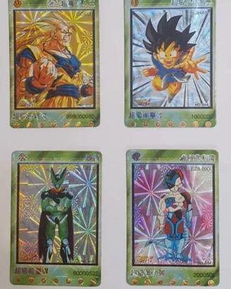 4 Lamincards Dragon Ball GT Giapponesi