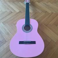 chitarra classica Eko rosa con custodia