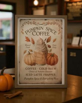 Stampa Artistica Decorativa Stile Vintage Autunnal