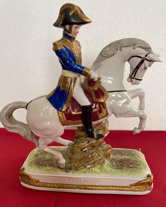 GENERALE A CAVALLO-PORCELLANA TEDESCA-VINTAGE