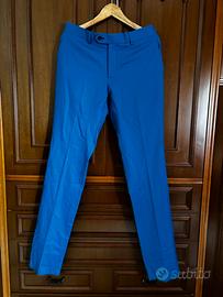 Pantaloni Blu Sartoria Rossi taglia 46 - lana 100%