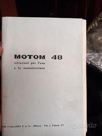 libretto uso e manutenzione motom