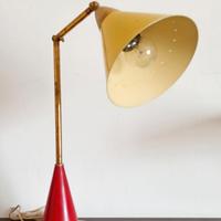 Lampada da tavolo anni '60 stile Stilnovo 