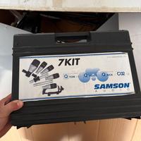 🎤 Kit Microfoni Batteria – SAMSON AUDIO 7