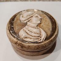 Scatola in plastica decoupage 