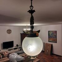 Lampadario in ottone 