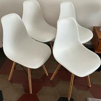 set 4 sedie modello Vitra Eames