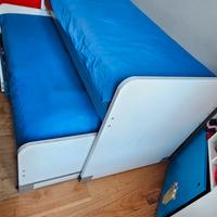 Letto a castello artigianale salvaspazio con scriv