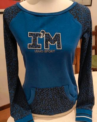 Liu Jo Sport - Felpa leggera Blu Animalier - S