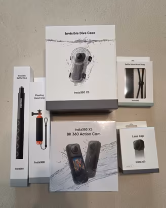 Insta360 X5 8K 360° + Pack Immersioni + FlexiCare