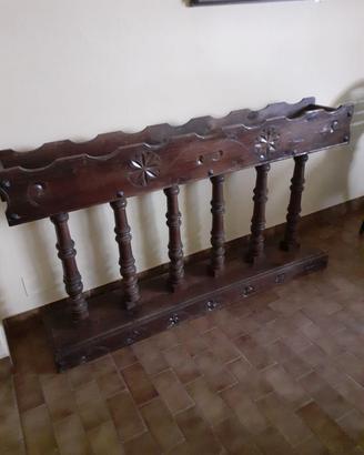 Fioriera, separatore per ambienti in legno