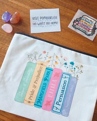 Trousse make-up Orgoglio Pregiudizio + adesivi