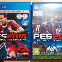 PES 2015 e 2017 PS4