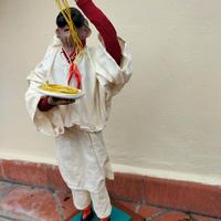 Statuetta di Pulcinella in terracotta