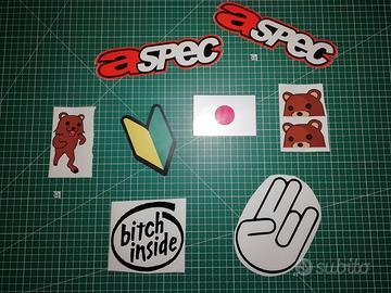 Set Adesivi Jdm/Tuning - Stickers/Decals 2°pt