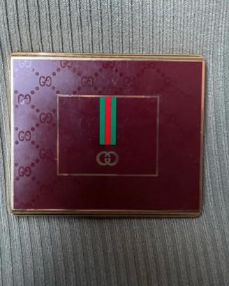 Portasigarette Gucci vintage metallo dorato.