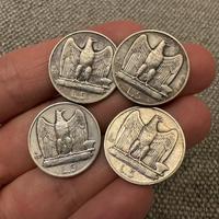 4 Monete in Argento, 5 lire Aquilotto 1927