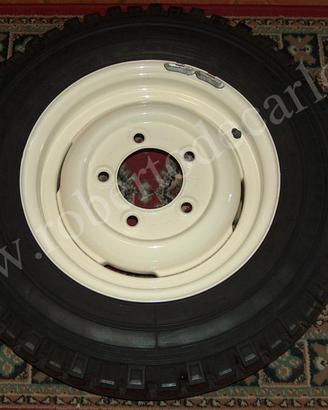 Ruote complete Michelin 6,50 Land Rover Series 88