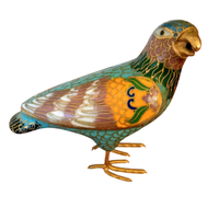 Uccello Pappagallo Cloisonné Vintage
