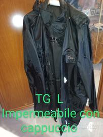 giacca impermeabile con cappuccio 