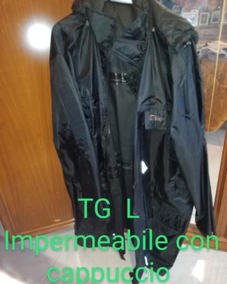 giacca impermeabile con cappuccio 