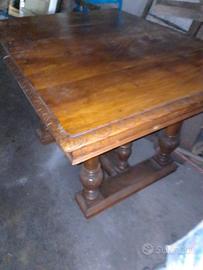 Tavolo Fratino Antico in Legno Massello