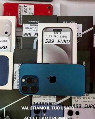 IPHONE 15 PRO 128GB titanio blu