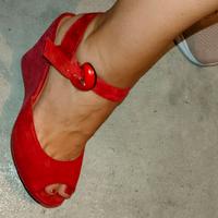 Sandali donna rosse num 37 