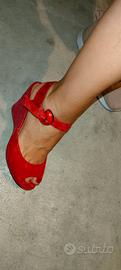Sandali donna rosse num 37 
