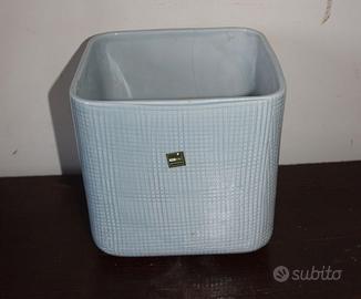 Vaso cubico vintage ceramica