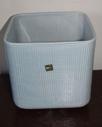 Vaso cubico vintage ceramica