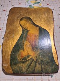 icona beata Vergine in adorazione 