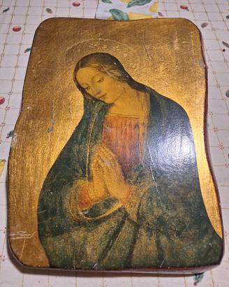 icona beata Vergine in adorazione 