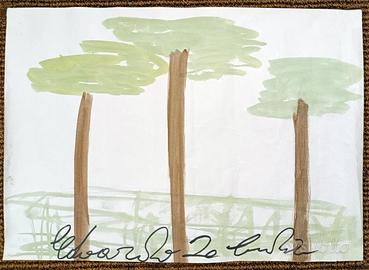 Dipinto di Edoardo De Candia su carta 45x60